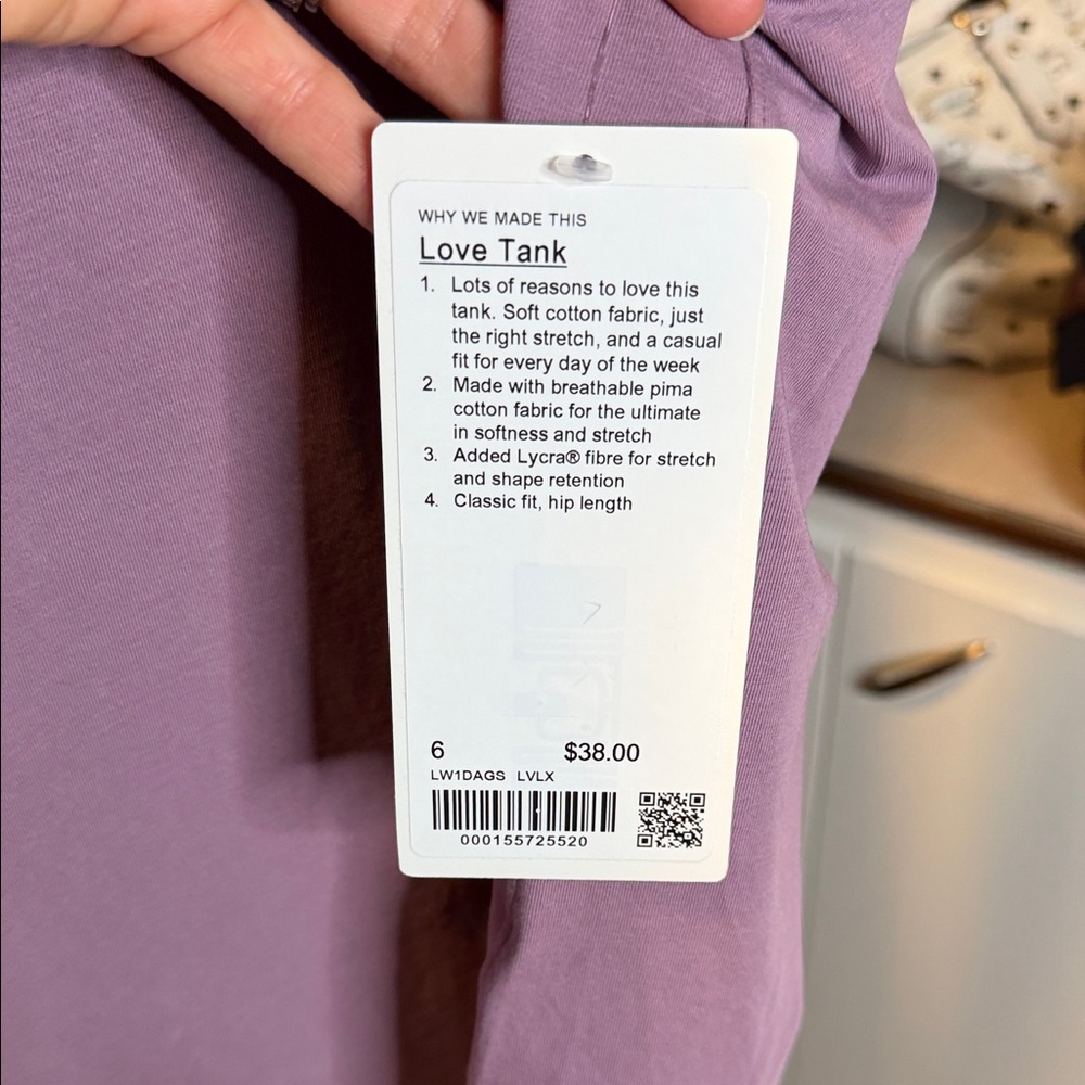 Lululemon Athletica Love Tank 💜 - Picture 6 of 7